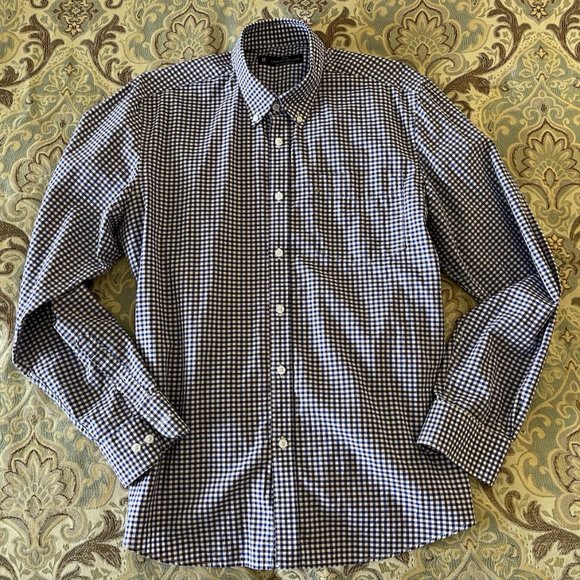 Combatant Gentlemen Button Down Shirt Checkered 17 - Picture 1 of 6